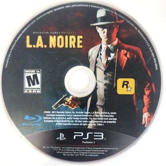 L.A. Noire PS3 PlayStation 3 Video Game Crime Action Adventure Mature - Picture 2 of 7